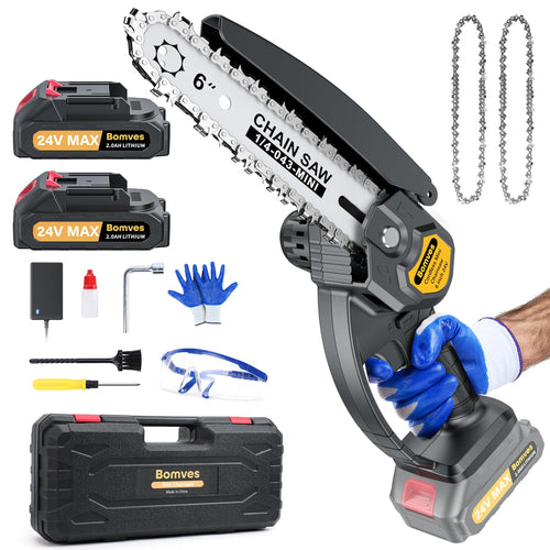 Cordless Mini Chainsaw, Black